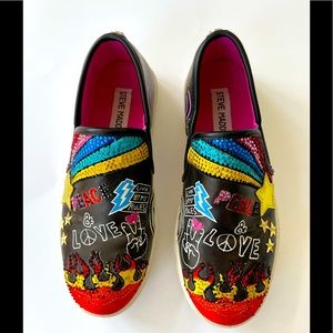 Girls Steve Madden J Powerful Slip on Sneakers Size 2